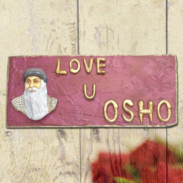 Osho Love Pink Background Rectangle (7x16)